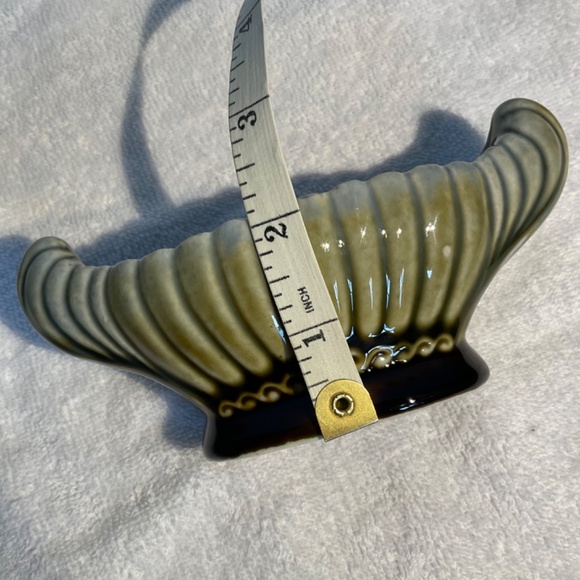 Vintage Wade Irish Porcelain Made in Ireland Vase Dish Blue/Green/Brown Glaze - Picture 11 of 12